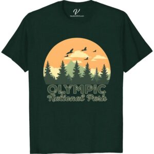 Olympic National Park Shirt - Nature Sunrise Adventure Tee Step into wilderness with our Olympic National Park T-Shirt, a Nature Sunrise Adventure Tee that captivates the explorer in you. As part of our National Park Adventure Apparel, this Outdoor Expedition Clothing fuses style with adventure. Calling all Wilderness Enthusiasts - with Stunning National Park Tees like this Sunrise Explorer T-shirt, you can showcase your love for Hiking Adventure in Unique Nature Lover Tees. Feel the forest spirit in our Forest Explorer T-Shirts today!