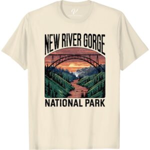 Scenic New River Gorge T-Shirt – Adventure Awaits in Style Embrace adventure in style with our New River Gorge T-Shirt. This Scenic Adventure T-shirt captures the essence of outdoor exploration. Crafted from high quality material, the Adventure Awaits T-shirt is the perfect vacation tee. Stand out with our unique, stylish travel T-shirt that encapsulates the New River Gorge adventure!