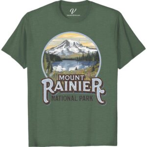 Mount Rainier Tee: National Park Scenic Adventure Shirt Experience the call of the wild with our Mount Rainier Tee, an exquisite piece of National Park Shirt and Adventure Tee! Revered by nature lovers, this Hiking Clothing amplifies your outdoor exploration and camping experience. Embrace the wilderness attire that encapsulates USA's scenic destinations in one Camping Apparel.