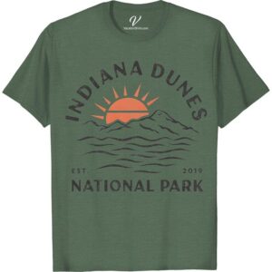 Indiana Dunes Vintage T-Shirt - National Park Adventure Wear Experience the charm with our Vintage Indiana Dunes T-Shirt! This Indiana Dunes National Park Apparel is your ideal partner for park adventures. A classic piece among National Park Shirts, it's more than Indiana Dunes Adventure Wear: it's a taste of vintage vacation memories, wrapped in comfort.