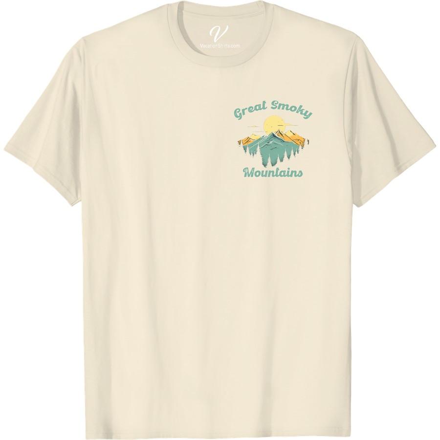 Great Smoky Mountains Tee - Adventure Awaits in Vibrant Colors! Unleash your wanderlust with our Great Smoky Mountains Tee! Ignite your spirit of adventure with this vibrant-colored T-shirt, perfect for your outdoor vacation. This stylish mountain tee is not just a cool vacation apparel, but also a call to action - because adventure in the Smokies awaits!