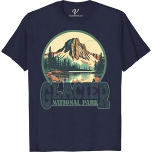 Glacier Park Adventure T-Shirt: Mountain Landscape Design Showcase your love for the outdoors with our Glacier National Park Shirt! An Adventure-themed Tees with Mountain Landscape Design perfect for any traveller. Crafted as an outdoor adventure clothing, it's the ideal national park souvenir tee or Glacier Park apparel. Join us! Explore nature with our inspiring Mountain Hiking Shirts.