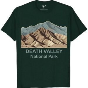Death Valley National Park Tee: Earthy Mountain Illustration Experience the allure of nature with our Death Valley National Park T-Shirt. Displaying a beautiful mountain illustration, this earthy designed shirt is the perfect vacation apparel. Enjoy your outdoor adventures stylishly while expressing your love for national parks with our Death Valley nature tee.