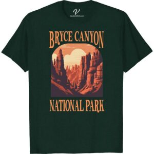 Bryce Canyon Shirt - National Park Sunset Tee with Red Rocks Experience the majesty of Bryce Canyon with our National Park Sunset Tee! This vibrant Bryce Canyon Red Rocks vacation shirt is your perfect outdoorsy companion. A must-have National Park Apparel, gracefully encapsulating the Red Rocks Sunset, making it an unforgettable Bryce Canyon souvenir shirt.