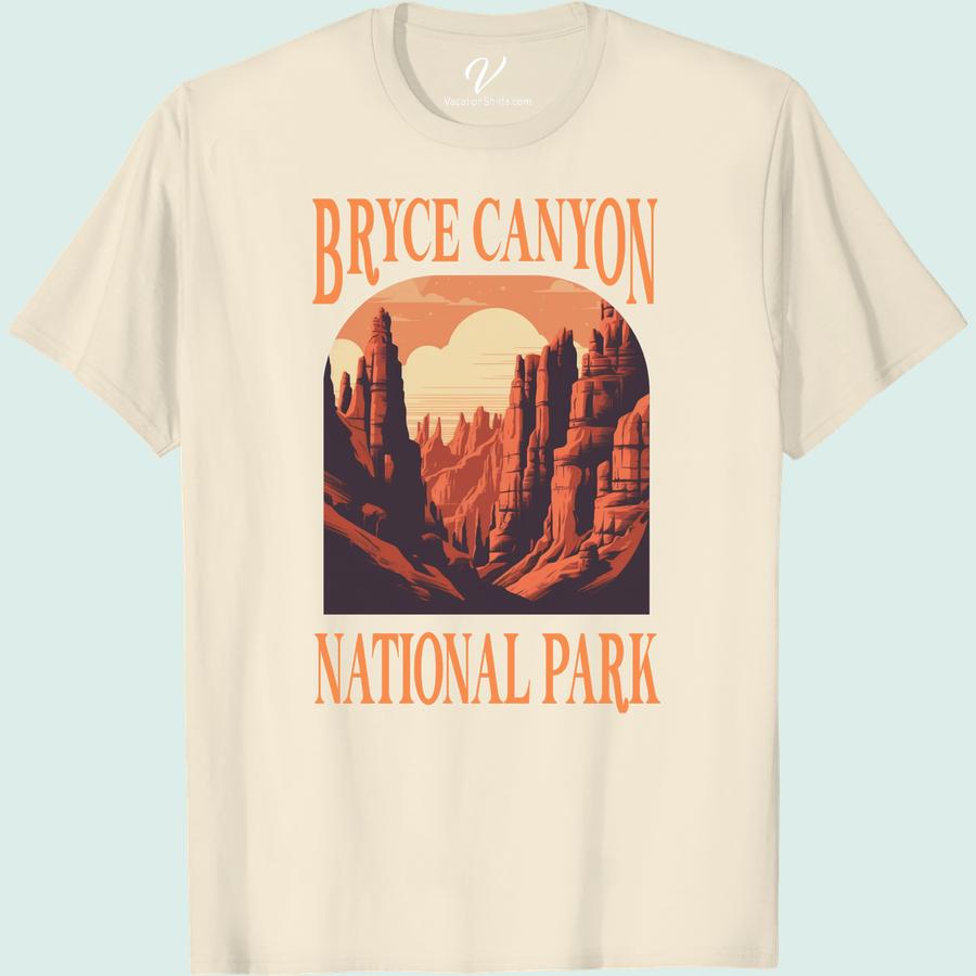 Bryce Canyon Shirt - National Park Sunset Tee with Red Rocks Experience the majesty of Bryce Canyon with our National Park Sunset Tee! This vibrant Bryce Canyon Red Rocks vacation shirt is your perfect outdoorsy companion. A must-have National Park Apparel, gracefully encapsulating the Red Rocks Sunset, making it an unforgettable Bryce Canyon souvenir shirt.